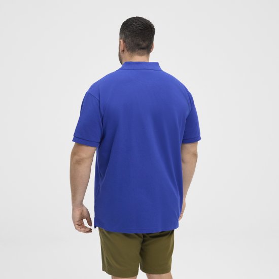 North Latitude Polo Pique Short Sleeve Cobalt Blue - Tricouri polo - Tricouri Polo Bărbați Mărimi Mari