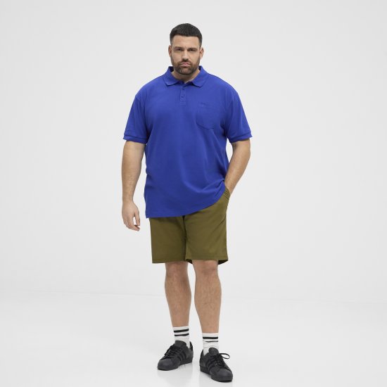 North Latitude Polo Pique Short Sleeve Cobalt Blue - Tricouri polo - Tricouri Polo Bărbați Mărimi Mari