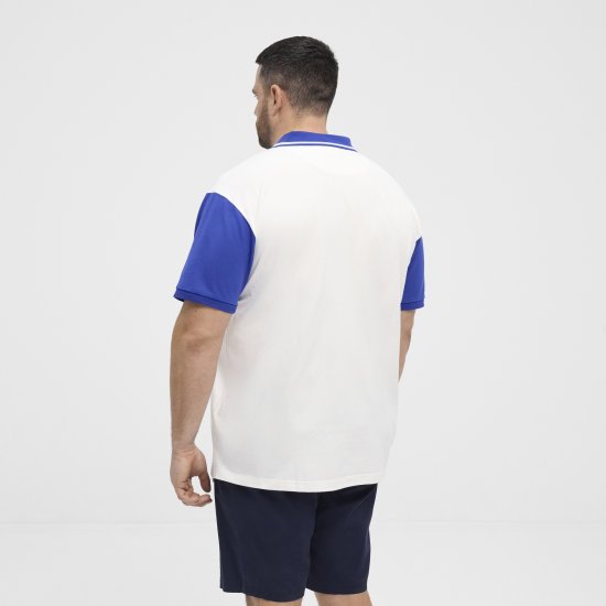 North Latitude Polo Short Sleeve Blue And White - Tricouri polo - Tricouri Polo Bărbați Mărimi Mari