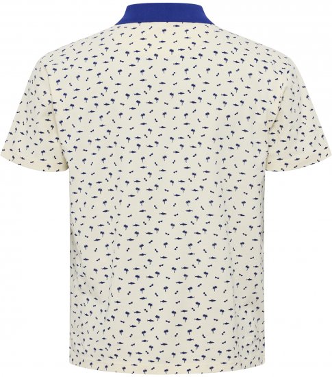 North Latitude Polo Pique Printed Off-White TALL - ÎMBRĂCĂMINTE BĂRBAȚI MT-6XLT - Tall dimensiuni bărbați