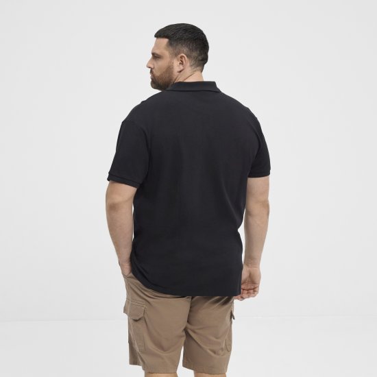 North Latitude Polo Pique Short Sleeve Black - Tricouri polo - Tricouri Polo Bărbați Mărimi Mari