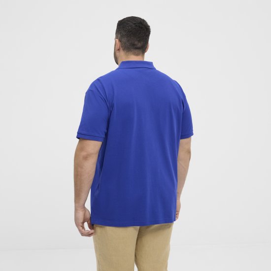 North Latitude Polo Pique Print Short Sleeve Cobalt Blue - Tricouri polo - Tricouri Polo Bărbați Mărimi Mari