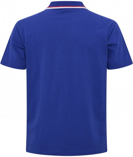 North Latitude Polo Pique V-Neck Blue - Tricouri polo - Tricouri Polo Bărbați Mărimi Mari