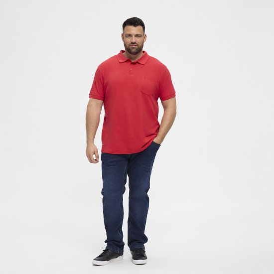 North Latitude Polo Short Sleeve Red - Tricouri polo - Tricouri Polo Bărbați Mărimi Mari