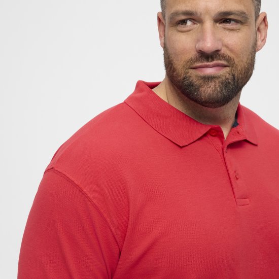 North Latitude Polo Short Sleeve Red - Tricouri polo - Tricouri Polo Bărbați Mărimi Mari