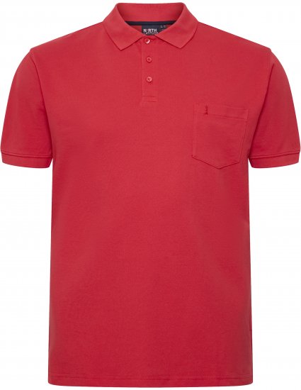 North Latitude Polo Short Sleeve Red - Tricouri polo - Tricouri Polo Bărbați Mărimi Mari