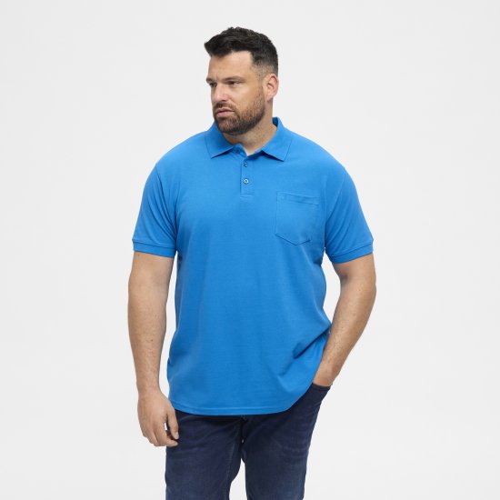 North Latitude Polo Short Sleeve Blue - Tricouri polo - Tricouri Polo Bărbați Mărimi Mari