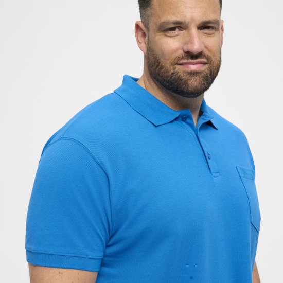 North Latitude Polo Short Sleeve Blue - Tricouri polo - Tricouri Polo Bărbați Mărimi Mari