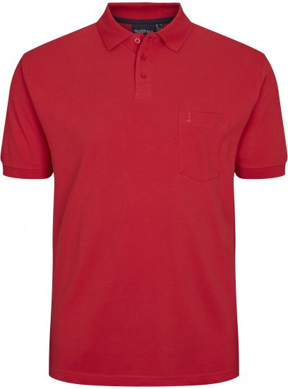 North Latitude Polo Short Sleeve Red TALL - ÎMBRĂCĂMINTE BĂRBAȚI MT-6XLT - Tall dimensiuni bărbați