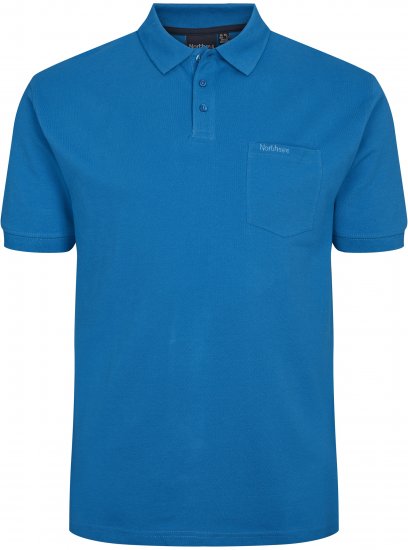 North Latitude Polo Short Sleeve Cobalt Blue - ÎMBRĂCĂMINTE BĂRBAȚI MT-6XLT - Tall dimensiuni bărbați