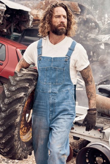 JP1880 Dungarees Denim Adjustable Straps Blue - Blugi & pantaloni - Blugi & Pantaloni Bărbați Mărimi Mari