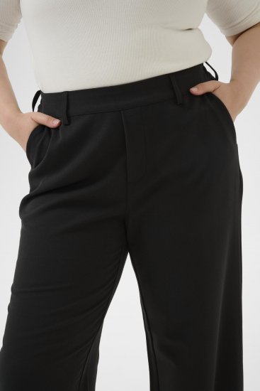 Kaffe Curve Halley Pantaloni Negru - Blugi & Pantaloni pentru Femei Mărimi Mari – Plus Size - 