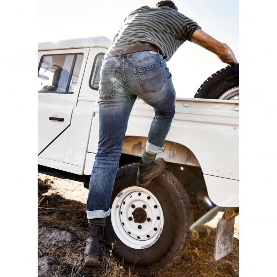 JP1880 Jeans Straight Fit Super Stretch Denim Used Blue - Blugi & pantaloni - Blugi & Pantaloni Bărbați Mărimi Mari