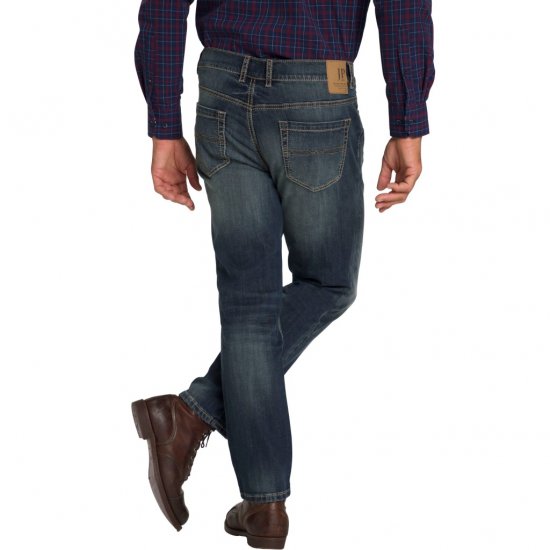 JP1880 Jeans Straight Fit Super Stretch Denim Used Blue - Blugi & pantaloni - Blugi & Pantaloni Bărbați Mărimi Mari