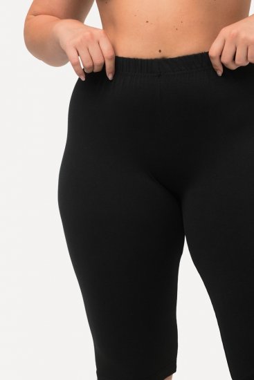 Ulla Popken Stretch Knit Bike Shorts Black - Ulla Popken - Ulla Popken Îmbrăcăminte Plus-Size