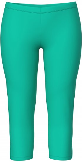 Ulla Popken Basic Stretch Knit Capris Green - Blugi & Pantaloni pentru Femei Mărimi Mari – Plus Size - 