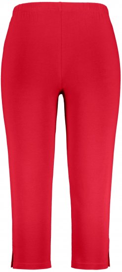 Ulla Popken Basic Stretch Knit Capris Red - Blugi & Pantaloni pentru Femei Mărimi Mari – Plus Size - 
