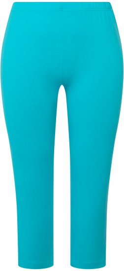 Ulla Popken Basic Stretch Knit Capris Blue - Blugi & Pantaloni pentru Femei Mărimi Mari – Plus Size - 