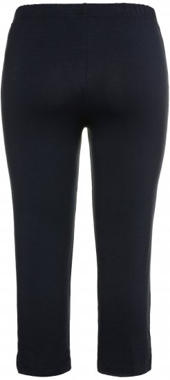 Ulla Popken Basic Stretch Knit Capris Navy - Blugi & Pantaloni pentru Femei Mărimi Mari – Plus Size - 