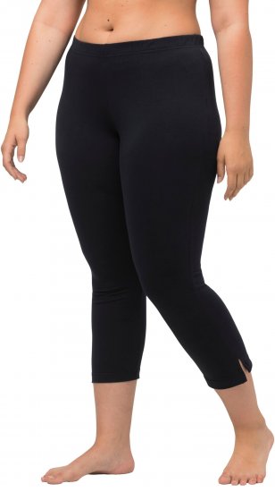 Ulla Popken Basic Stretch Knit Capris Navy - Blugi & Pantaloni pentru Femei Mărimi Mari – Plus Size - 