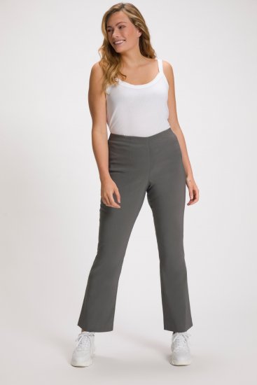 Ulla Popken Classic Stretch Bengaline Comfort Pants Brown - Blugi & Pantaloni pentru Femei Mărimi Mari – Plus Size - 