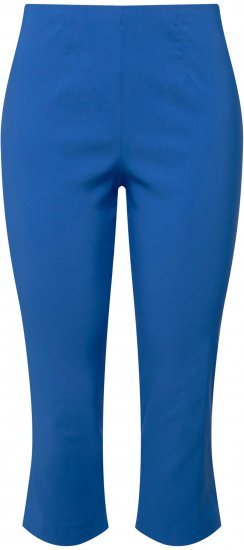 Ulla Popken Stretch Basic Bengaline Capri Pants Royal Blue - Blugi & Pantaloni pentru Femei Mărimi Mari – Plus Size - 