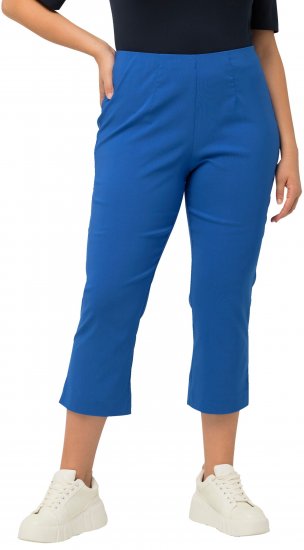 Ulla Popken Stretch Basic Bengaline Capri Pants Royal Blue - Blugi & Pantaloni pentru Femei Mărimi Mari – Plus Size - 