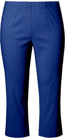 Ulla Popken Stretch Basic Bengaline Capri Pants Blue - Blugi & Pantaloni pentru Femei Mărimi Mari – Plus Size - 