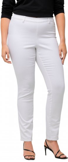 Ulla Popken Sienna Stretch Twill Jeggings Snow White - Blugi & Pantaloni pentru Femei Mărimi Mari – Plus Size - 