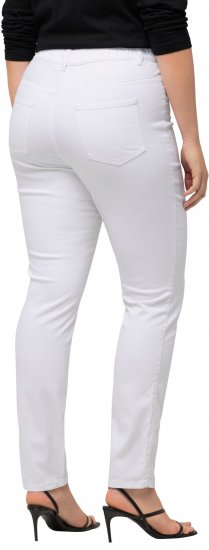 Ulla Popken Sienna Stretch Twill Jeggings Snow White - Blugi & Pantaloni pentru Femei Mărimi Mari – Plus Size - 