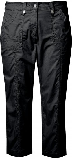 Ulla Popken Roll Tab Hem Stretch Cargo Pants Black - Blugi & Pantaloni pentru Femei Mărimi Mari – Plus Size - 