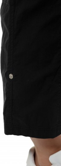 Ulla Popken Roll Tab Hem Stretch Cargo Pants Black - Blugi & Pantaloni pentru Femei Mărimi Mari – Plus Size - 