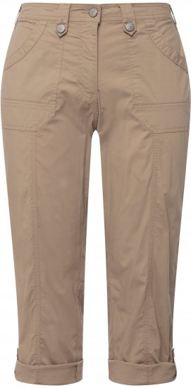 Ulla Popken Roll Tab Hem Stretch Cargo Pants Orange - Blugi & Pantaloni pentru Femei Mărimi Mari – Plus Size - 