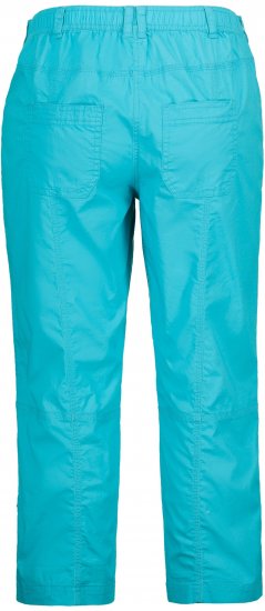Ulla Popken Roll Tab Hem Stretch Cargo Pants Deep Aqua - Blugi & Pantaloni pentru Femei Mărimi Mari – Plus Size - 
