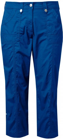 Ulla Popken Roll Tab Hem Stretch Cargo Pants Blue - Blugi & Pantaloni pentru Femei Mărimi Mari – Plus Size - 