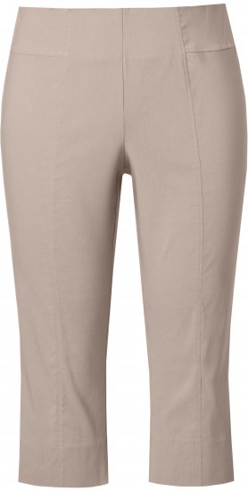 Ulla Popken Bengaline Elastic Waist Stretch Capri Pants Orange - Blugi & Pantaloni pentru Femei Mărimi Mari – Plus Size - 