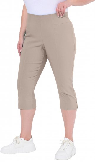 Ulla Popken Bengaline Elastic Waist Stretch Capri Pants Orange - Blugi & Pantaloni pentru Femei Mărimi Mari – Plus Size - 