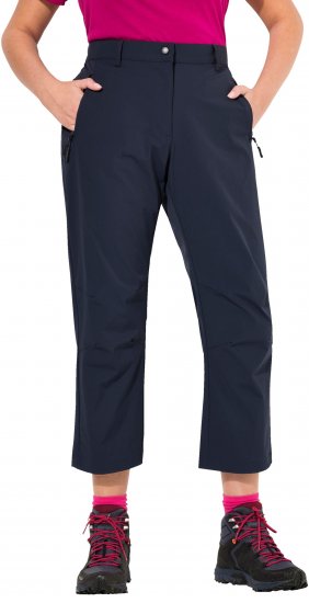 Ulla Popken Functional Sport Quick Dry Stretch Crop Pants Navy Blue - Blugi & Pantaloni pentru Femei Mărimi Mari – Plus Size - 