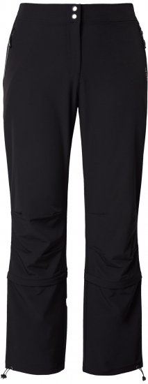 Ulla Popken Zip Off Reflective Detail Funtional Powerstretch Pants Black - Blugi & Pantaloni pentru Femei Mărimi Mari – Plus Size - 