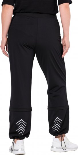 Ulla Popken Zip Off Reflective Detail Funtional Powerstretch Pants Black - Blugi & Pantaloni pentru Femei Mărimi Mari – Plus Size - 