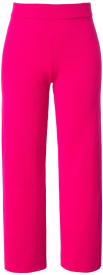 Ulla Popken Fine Sweater Knit Wide Leg Pants Red - Blugi & Pantaloni pentru Femei Mărimi Mari – Plus Size - 