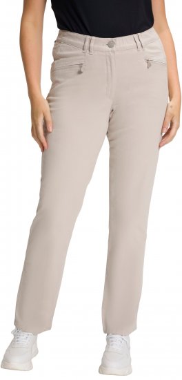 Ulla Popken Summer Pants Mony Beige - Blugi & Pantaloni pentru Femei Mărimi Mari – Plus Size - 
