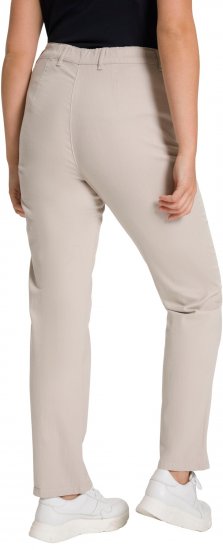 Ulla Popken Summer Pants Mony Beige - Blugi & Pantaloni pentru Femei Mărimi Mari – Plus Size - 
