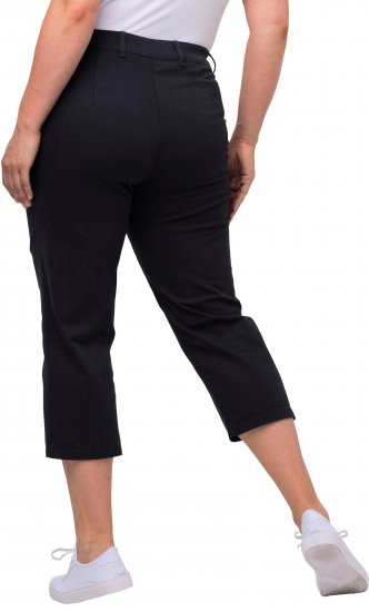 Ulla Popken Mony Stretch Capri Pants Navy - Blugi & Pantaloni pentru Femei Mărimi Mari – Plus Size - 