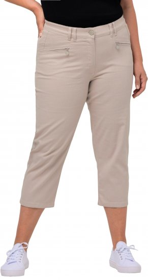 Ulla Popken Mony Stretch Capri Pants Orange - Blugi & Pantaloni pentru Femei Mărimi Mari – Plus Size - 
