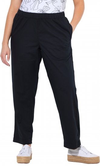 Ulla Popken Wide Leg Ruby Fit Stretch Chino Pants Navy - Blugi & Pantaloni pentru Femei Mărimi Mari – Plus Size - 