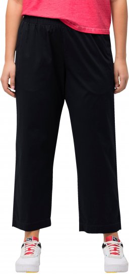 Ulla Popken Wide Leg Ruby Fit Stretch Chino Pants Dark Teal - Blugi & Pantaloni pentru Femei Mărimi Mari – Plus Size - 