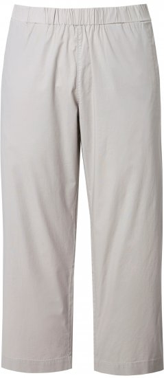 Ulla Popken Wide Leg Ruby Fit Stretch Chino Pants Pebble - Blugi & Pantaloni pentru Femei Mărimi Mari – Plus Size - 