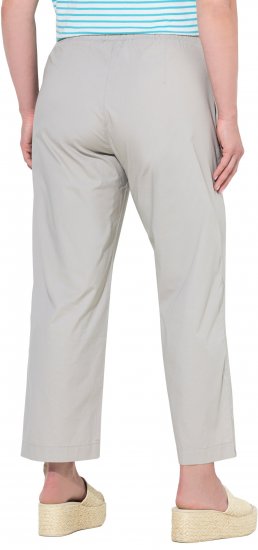 Ulla Popken Wide Leg Ruby Fit Stretch Chino Pants Pebble - Blugi & Pantaloni pentru Femei Mărimi Mari – Plus Size - 