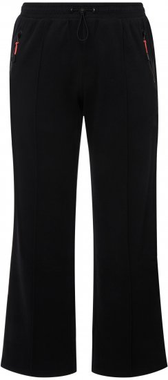Ulla Popken Holo Detail Sweatpants Black - Blugi & Pantaloni pentru Femei Mărimi Mari – Plus Size - 